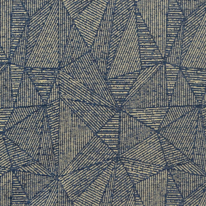 Sample 8465 Chardo Blue, Blue Geometric Upholstery Magnolia Fabric