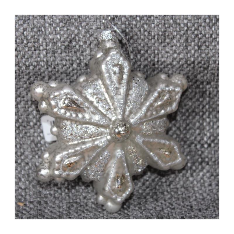 XM4448A Glass Snowflake Silver