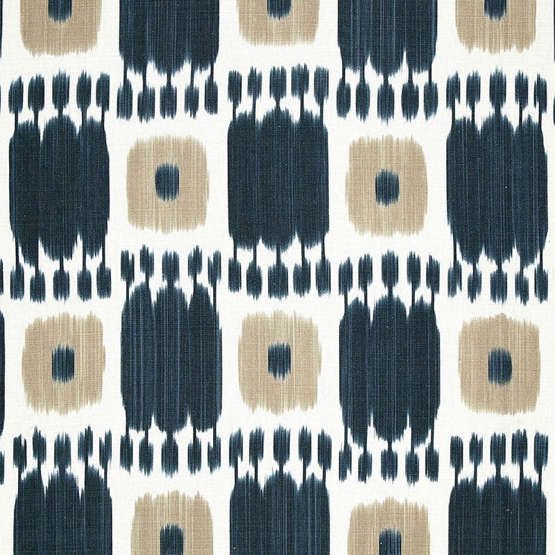 Purchase sample of 174402 Kandira, Indigo by Schumacher Fabric