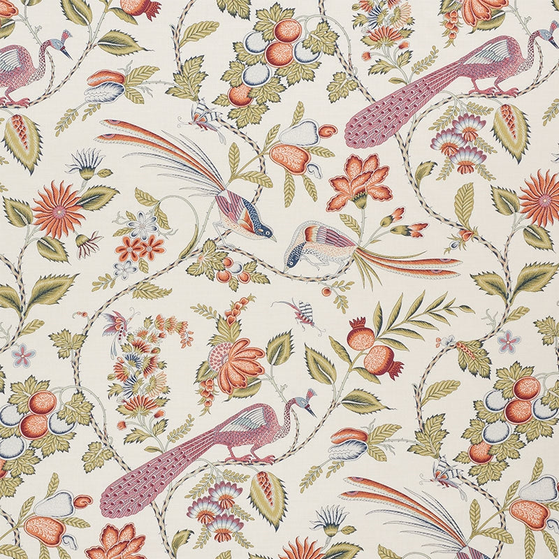 Save 175953 Campagne Persimmon Pink by Schumacher Fabric