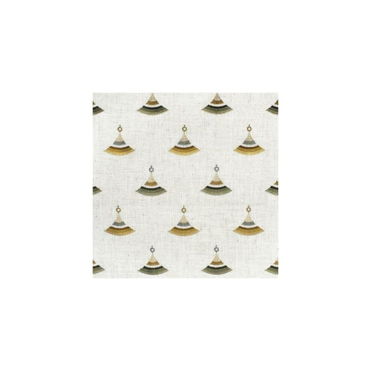 Save F2818 Moss Green Geometric Greenhouse Fabric
