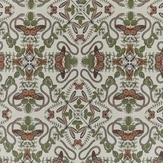 Shop F1581/03 Emerald Forest Smoke Jacquard Animal/Insects by Clarke And Clarke Fabric