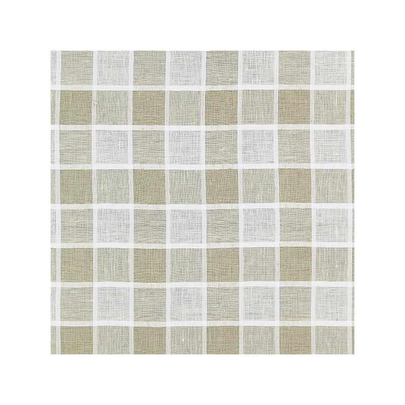 Sample 27043-001 Wainscott Check Sheer, Linen - Scalamandre Fabric (SC 000127043)