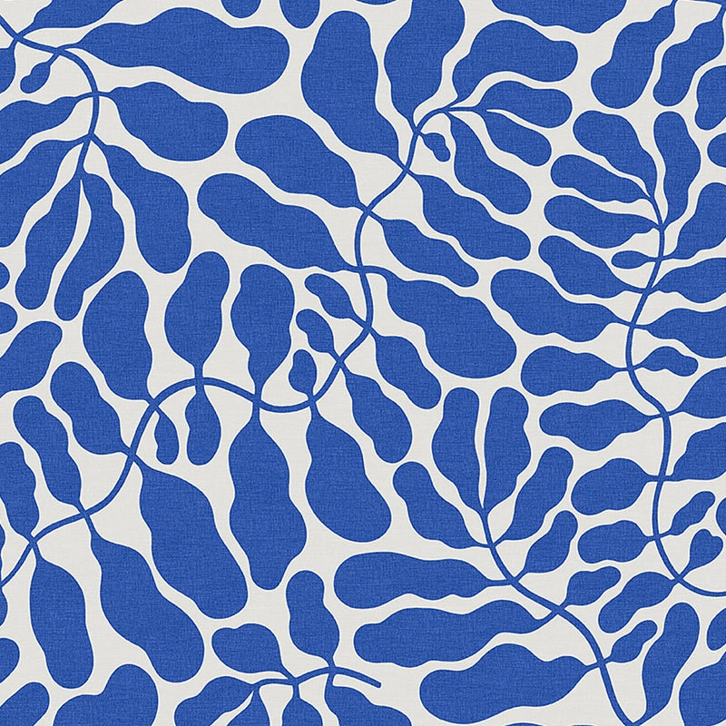Sample 2078 My Secret Garden Grand Mural, Cobalt By Borastapeter Wallcovering
