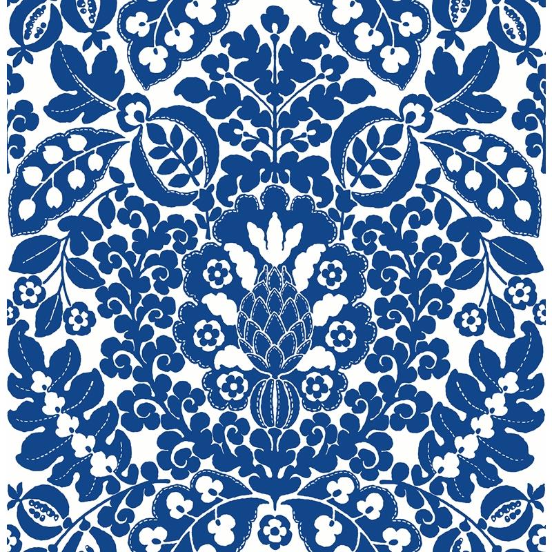 Looking for 4081-26332 Happy Marni Blue Fruit Damask Blue A-Street Prints Wallpaper