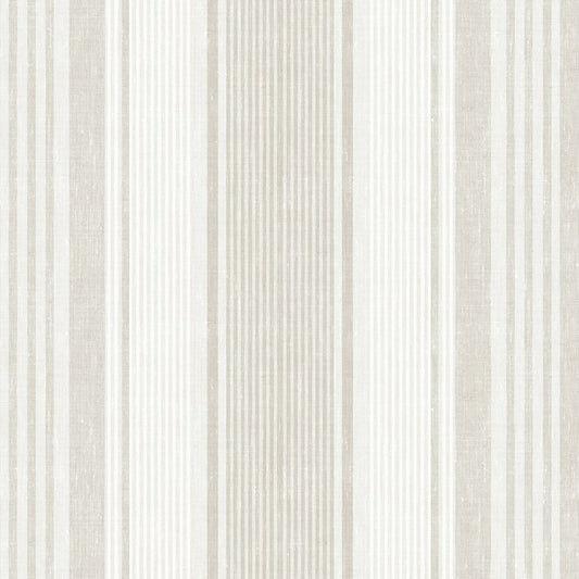 Acquire 6861 Linen Stripe Natural by Borastapeter Wallcovering