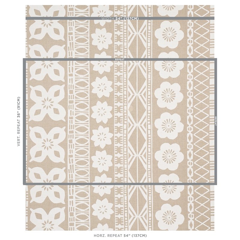 Acquire 179870 Mrs Howell Natural By Schumacher Fabric