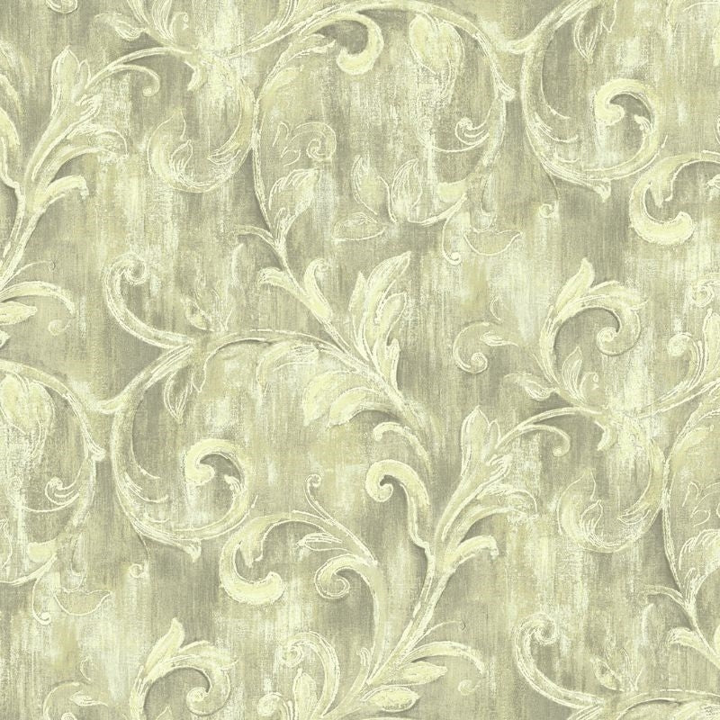 Save AR30107 Nouveau Stucco Scroll by Wallquest Wallpaper