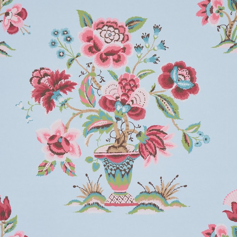 Save on 5013180 Ashford Rose and Sky Schumacher Wallcovering Wallpaper