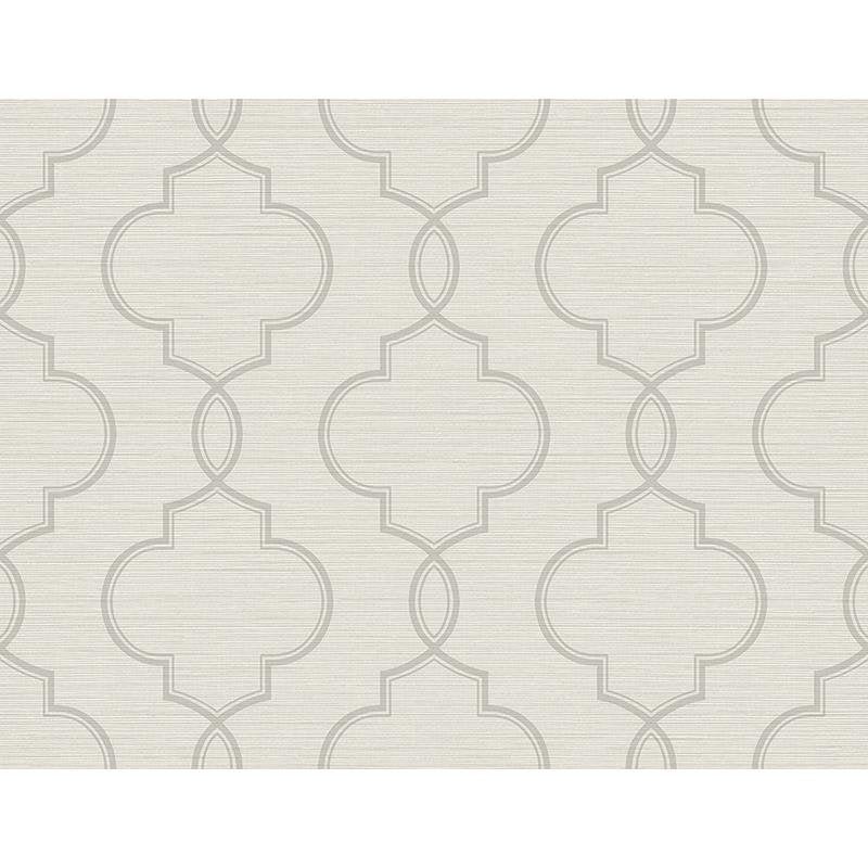Looking 2765-BW40508 GeoTex Malo Light Grey Sisal Ogee Kenneth James