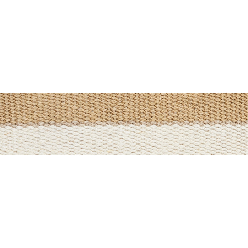 77030 | Modern Neutral Iii Narrow Tape, White & Gold - Schumacher Fabric