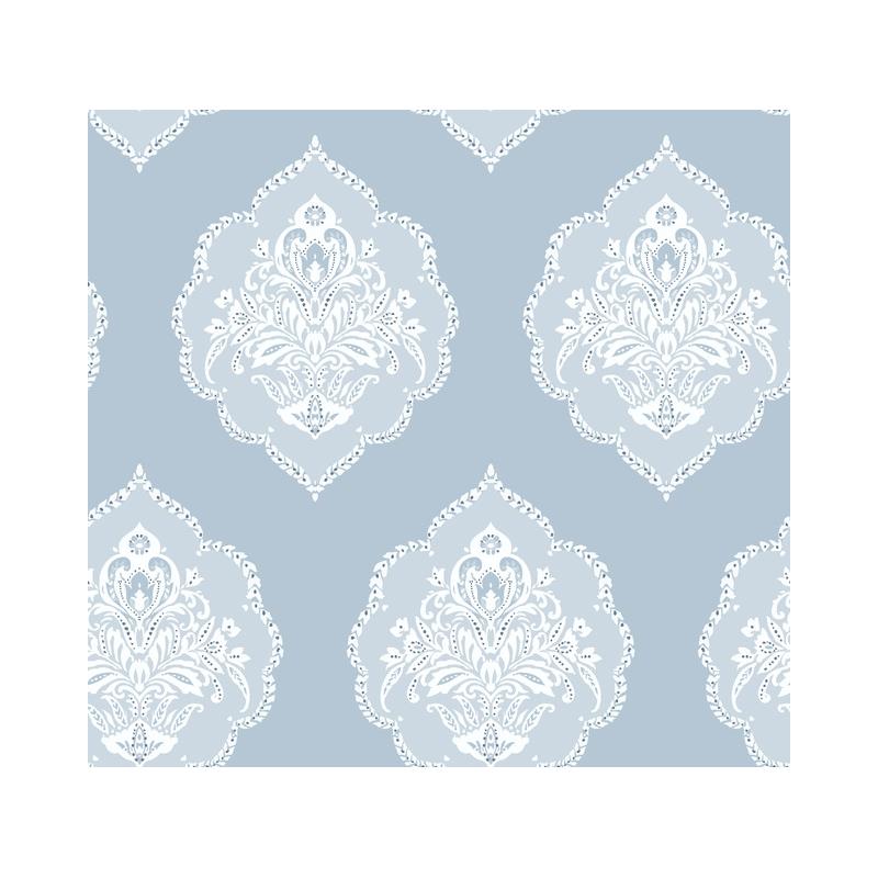 Sample DM4985 Damask Resource Library, Signet Medallion Dam by York Wallpaper
