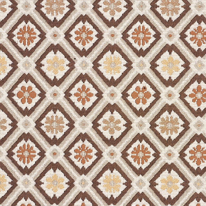 Purchase sample of 62494 Savonnerie Tapestry, Brown by Schumacher Fabric