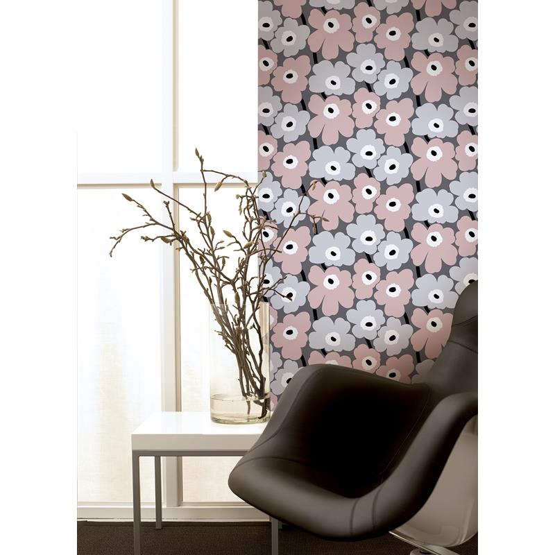 MKS4491 Marimekko Pink Pieni Unikko Peel &amp; Stick Wallpaper by NuWallpaper5