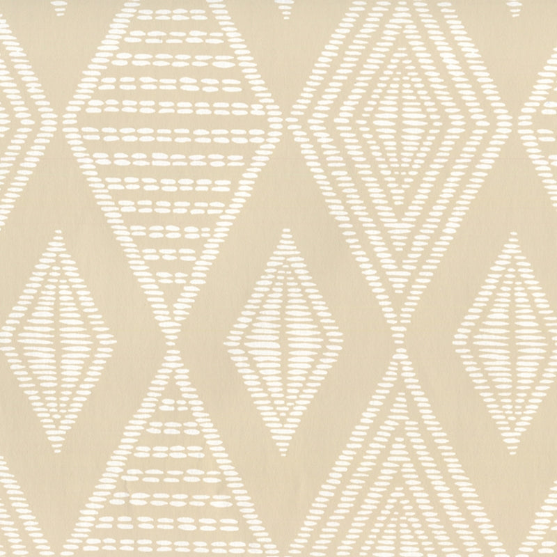 View AP855-BEIGE Safari Beige on White by Quadrille Wallpaper