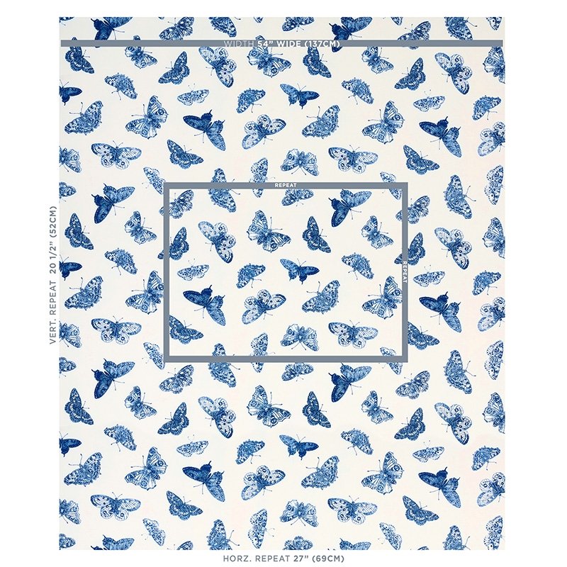 Order 179432 Burnell Butterfly Blue By Schumacher Fabric