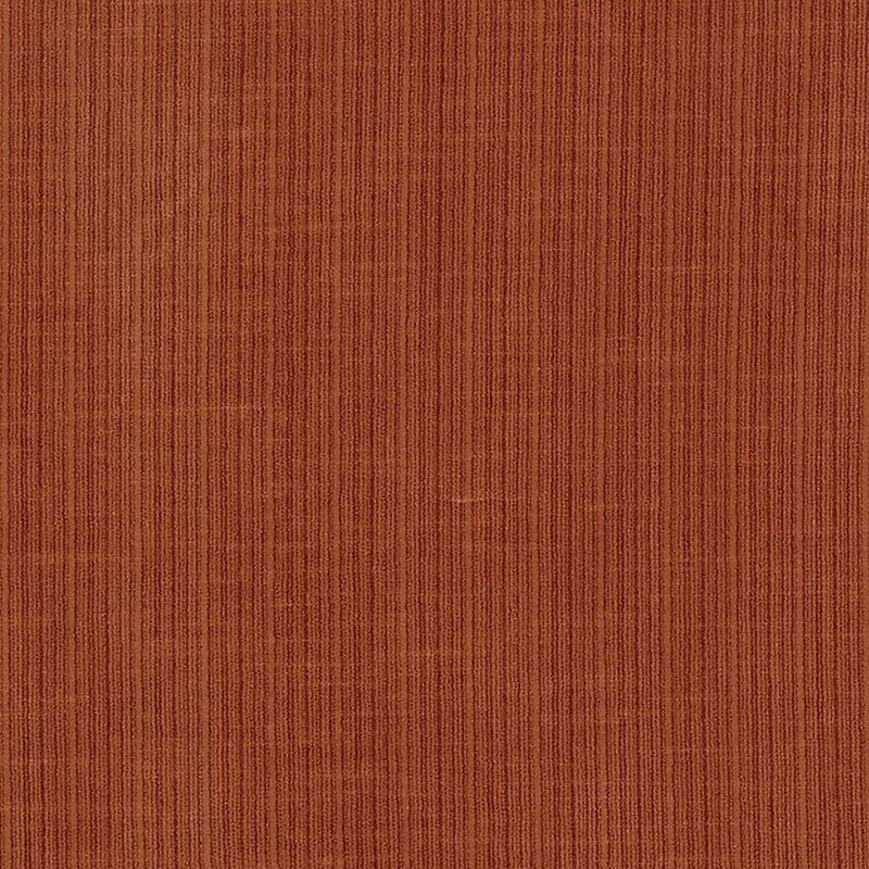 Purchase sample of 69772 Antique Strie Velvet, Russet by Schumacher Fabric