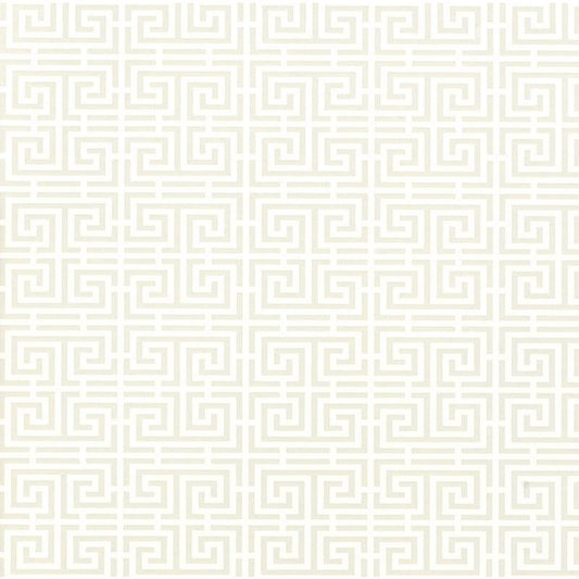Order 5004160 Chinois Fret Alabaster Schumacher Wallpaper