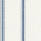 Acquire 4072-70067 Delphine Linette Navy Fabric Stripe Wallpaper Navy by Chesapeake Wallpaper