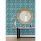 Select 4081-26318 Happy Grady Teal Dotted Geometric Teal A-Street Prints Wallpaper