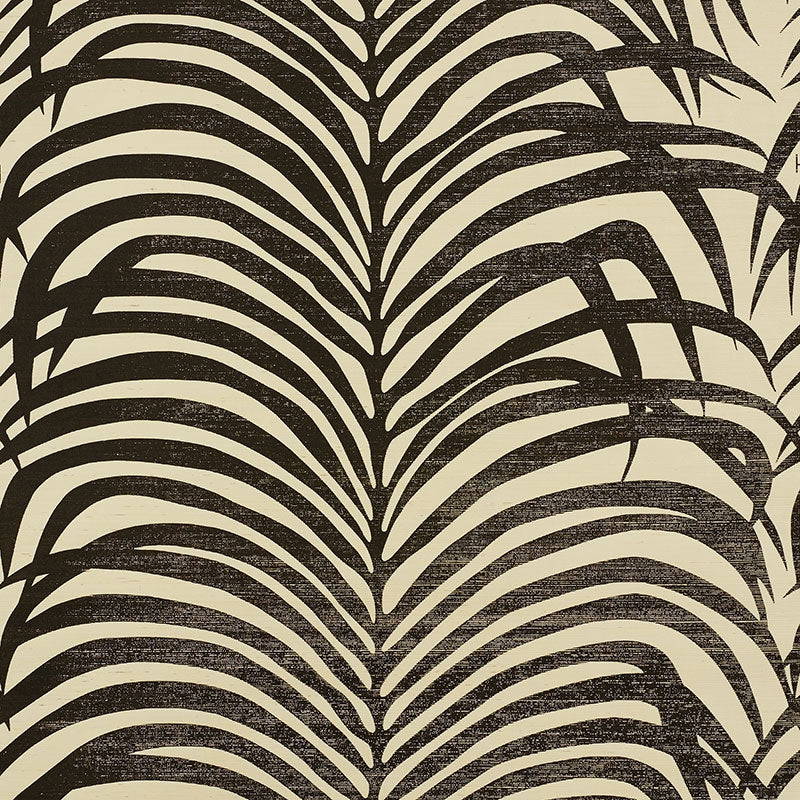 Looking for 5008222 Zebra Palm Sisal Black On Ivory Schumacher Wallpaper