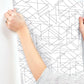 Buy Psw1060Rl Geometrics Geometric Black Peel And Stick Wallpaper