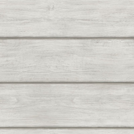Looking 3115-12442 Farmhouse Cassidy Light Grey Wood Planks Grey by Chesapeake Wallpaper