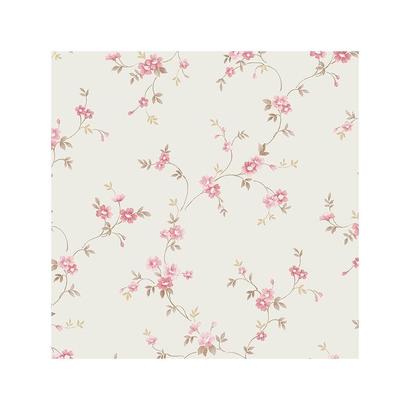 Sample PR33834 Green Small Floral wallpaper Norwall Wallpaper