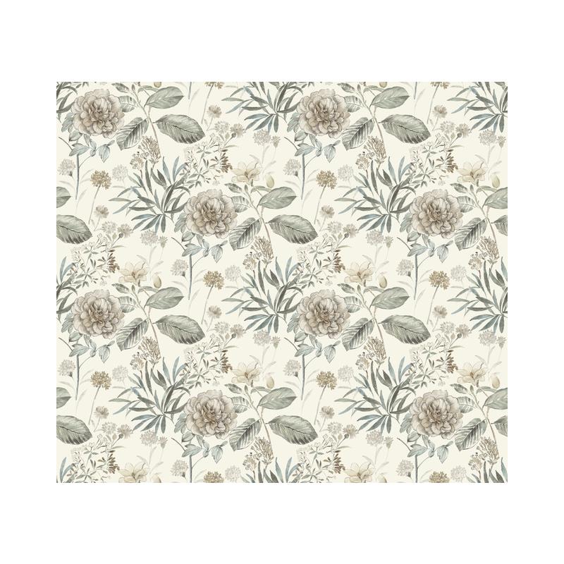 Sample TL1918 Handpainted Traditionals, Midsummer Floral Beige York Wallpaper