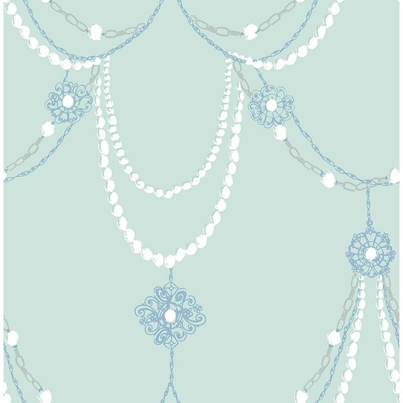Looking FA40704 Playdate Adventure Blue Beads  by Seabrook Wallpaper