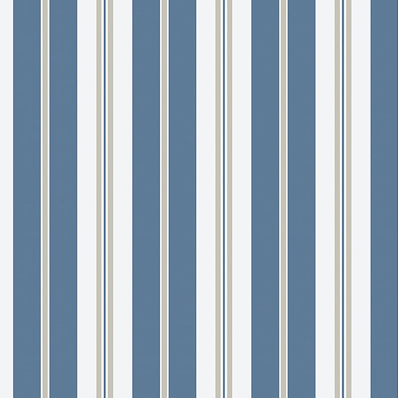 Sample 8885 Sandhamn Stripe, Blue By Borastapeter Wallpaper