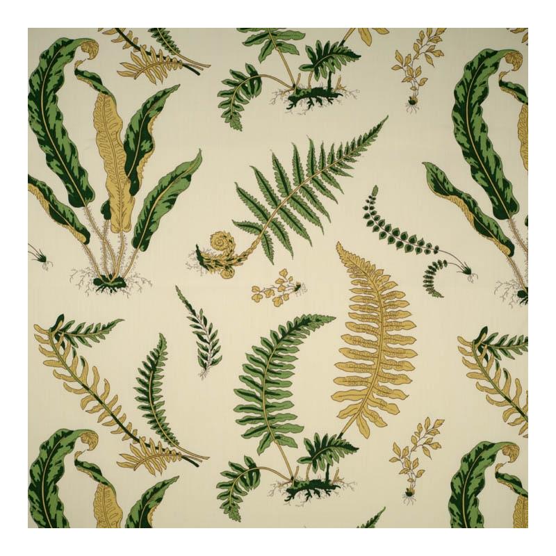 Sample 16425-001 Elsie De Wolfe, Greens On Off White by Scalamandre Fabric (SC 000116425)