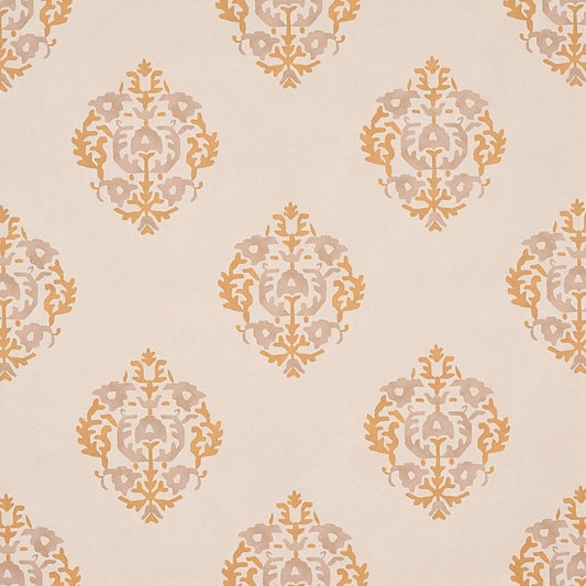 Select 5012880 Constantine Natural and Ocher Schumacher Wallcovering Wallpaper