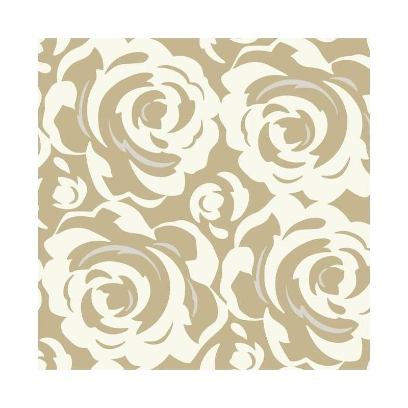 Sample - CP1246 Breathless color White/Off White, Floral by Candice Olson Wallpaper