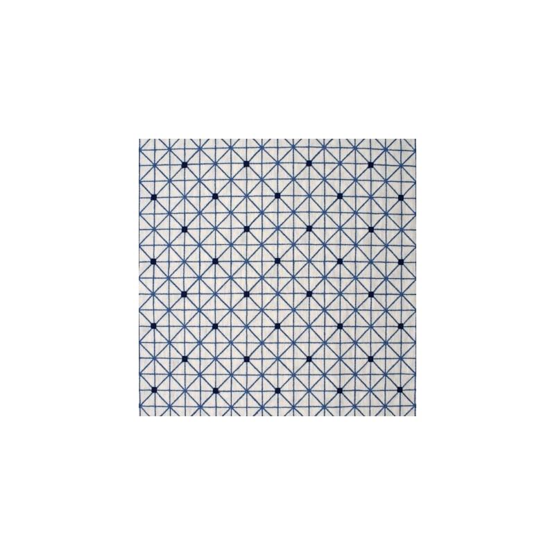 Looking S4008 Porcelain Blue Geometric Greenhouse Fabric