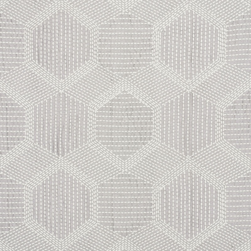 Looking 73201 Tortuga Embroidery Grey by Schumacher Fabric