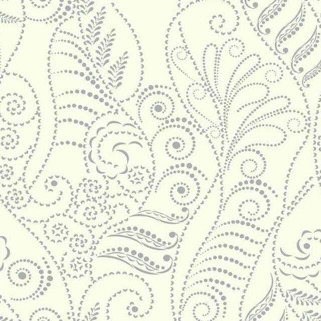 Looking CP1266 Breathless color White/Off White Floral by Candice Olson Wallpaper