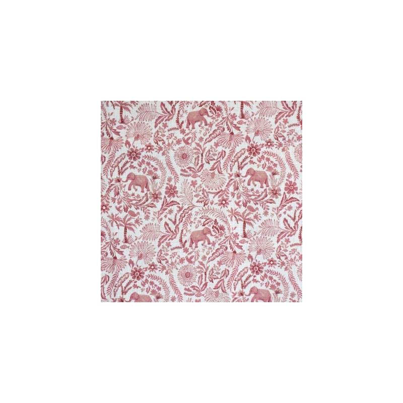 Looking S4095 Coral Red Floral Greenhouse Fabric