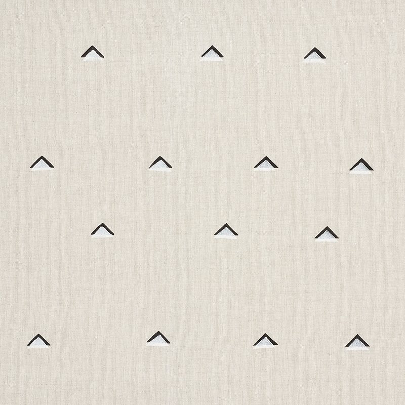 View 74020 Overlapping Triangles Black White by Schumacher Fabric