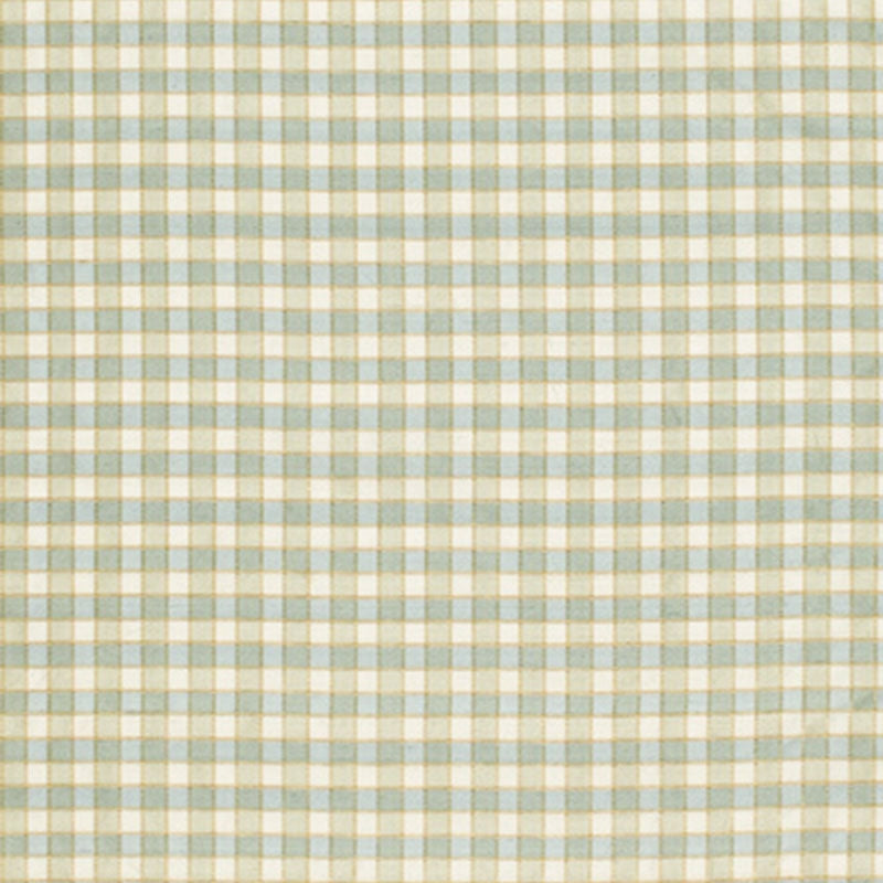 Purchase sample of 3453003 Ingrid Silk Check, Seaspray by Schumacher Fabric