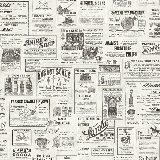 Looking NUS3626 Charcoal Published Graphics Peel and Stick by Wallpaper