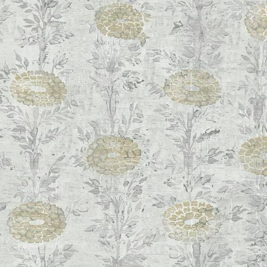 Buy AF6516 Tea Garden French Marigold Gold,White by Ronald Redding Wallpaper