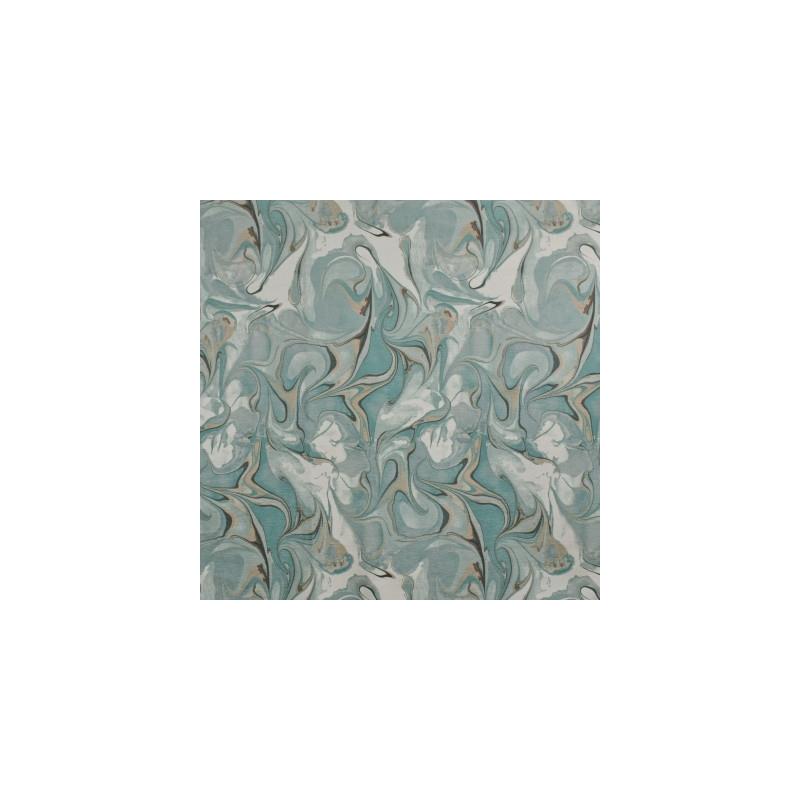 Acquire F2704 Azure Teal Abstract Greenhouse Fabric