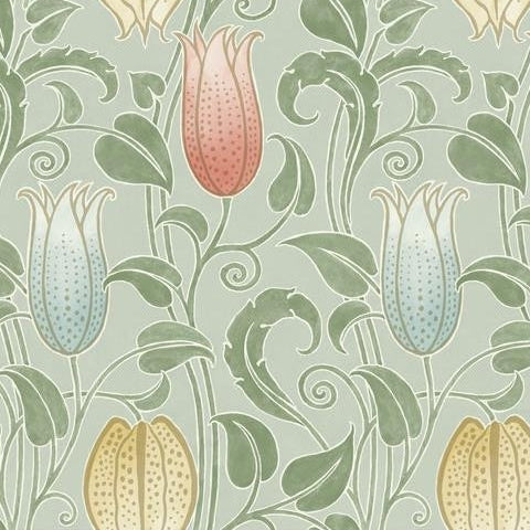 Shop AC9202 Canterbury Bells Arts and Crafts by Ronald Redding Wallpaper