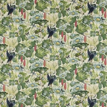 Order F1605/02 Waterlily Linen Animal/Insects by Clarke And Clarke Fabric