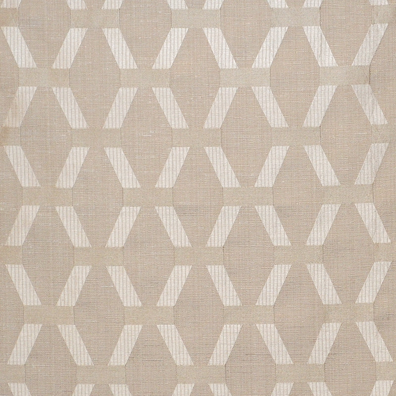 Sample 8299 Suplee Natural, Beige Geometric Multipurpose Magnolia Fabric