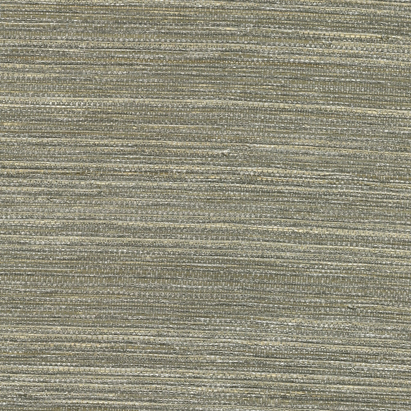 Sample 2732-80032 Canton Road, Liaohe Silver Grasscloth by Kenneth James Wallpaper