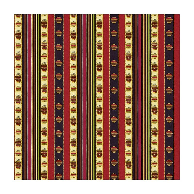 Sample 8015143-193 Rayure Moire Rouge Stripes Brunschwig and Fils Fabric