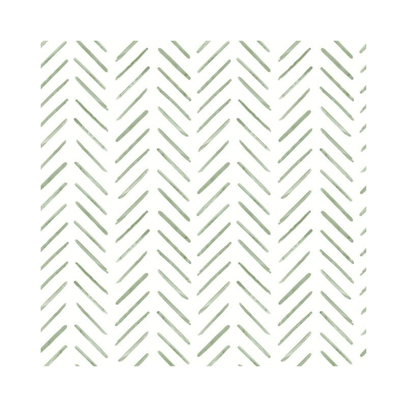Sample CV4452 Water's Edge Resource Library, Painted Herringbone Green York Wallpaper