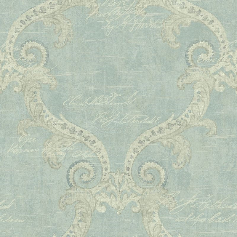 Sample AR32202 Nouveau Frame with Writing Wallquest